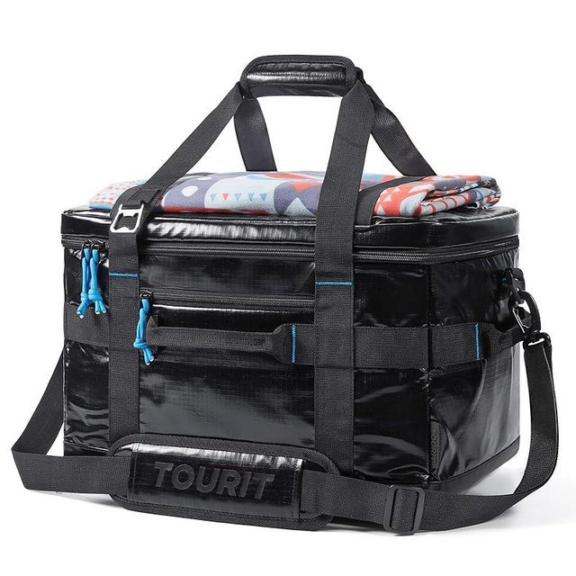 TOURIT Soft Sided Cooler Bag Insulated 30/48/60 Cans, Large Collapsible & Leakproof Ice Chest for Picnic, Beach, Camping, Travel