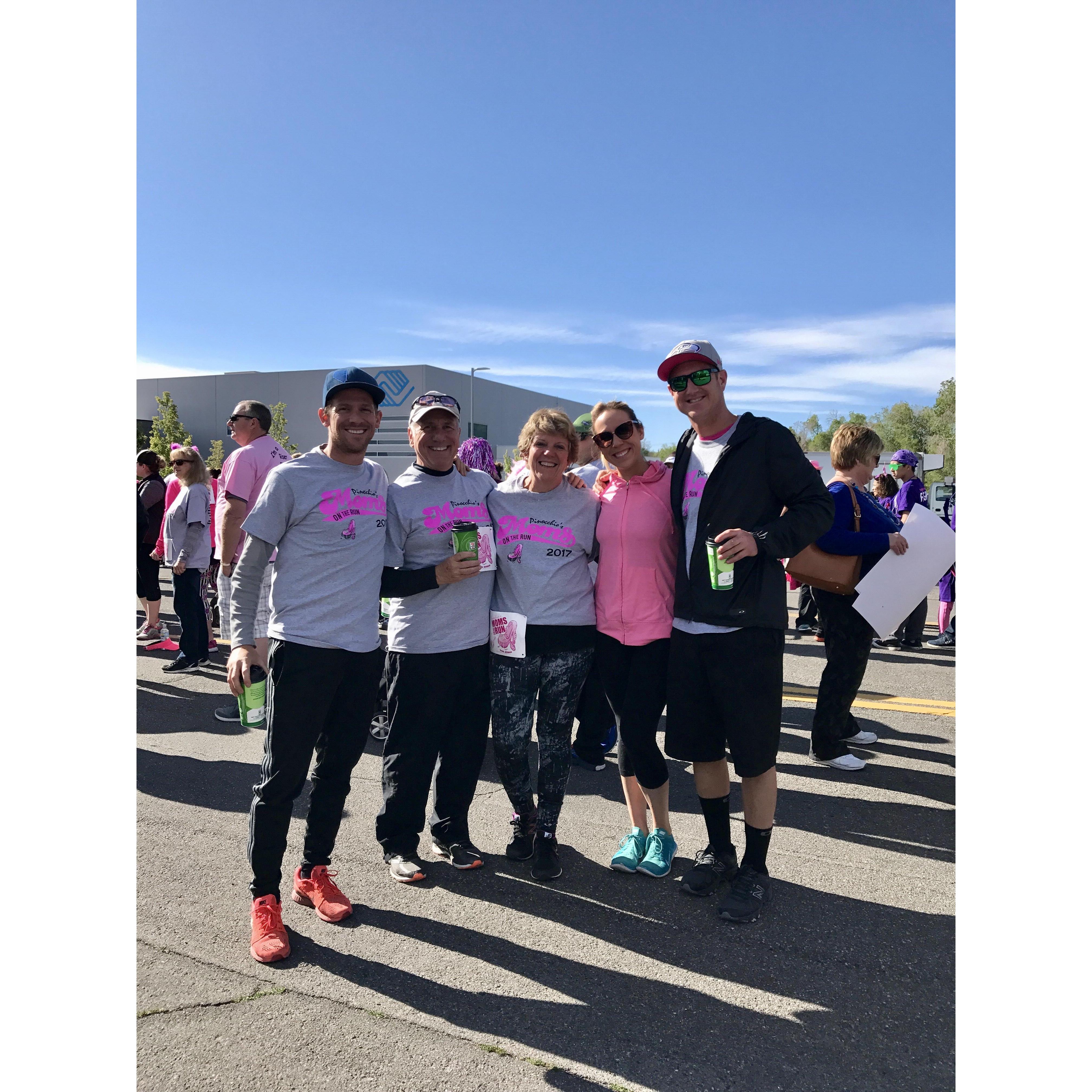 Mom's on the Run 5k walk 2017