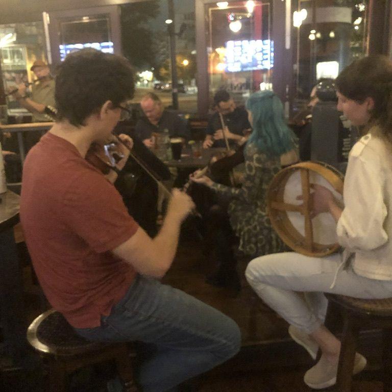 The night we met, playing in a session at BD Riley's in October 2022