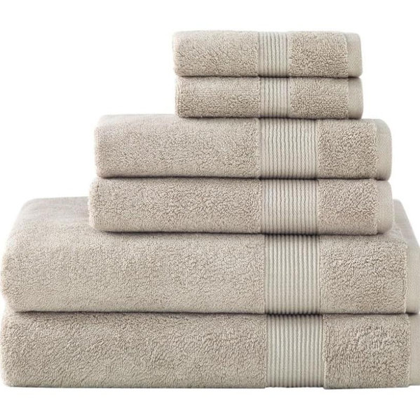 2 Bath Towels - Under The Canopy Organic Cotton Classic Towels - Light Taupe - 2 Bath Towels