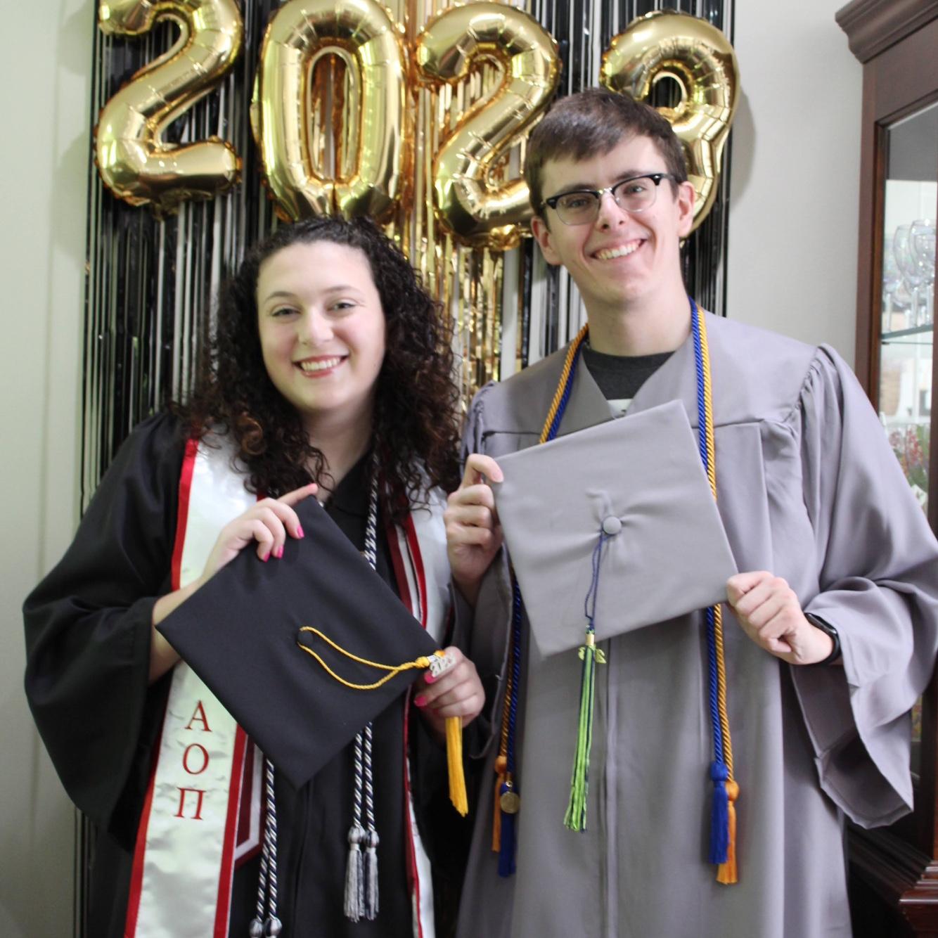 Nicolas graduation from SCCC, Amanda graduation from Ramapo 2023