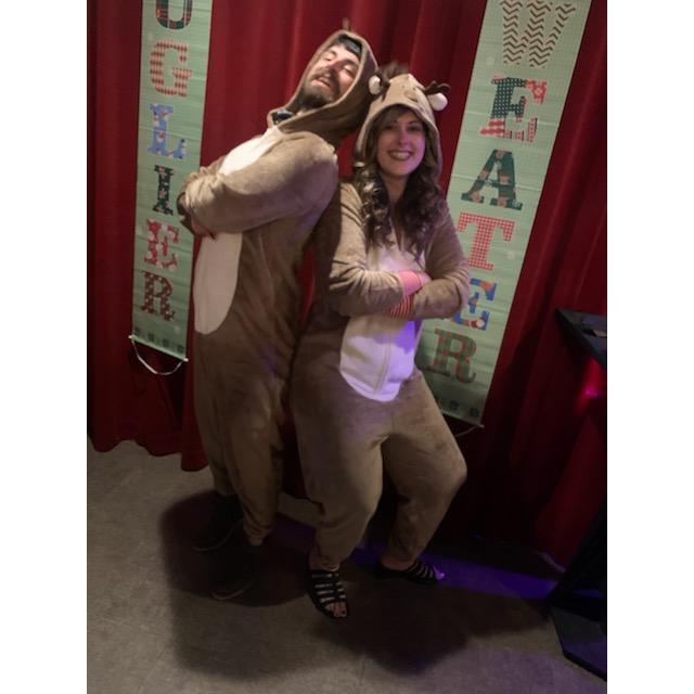 Goofy matching onsies for Christmas!