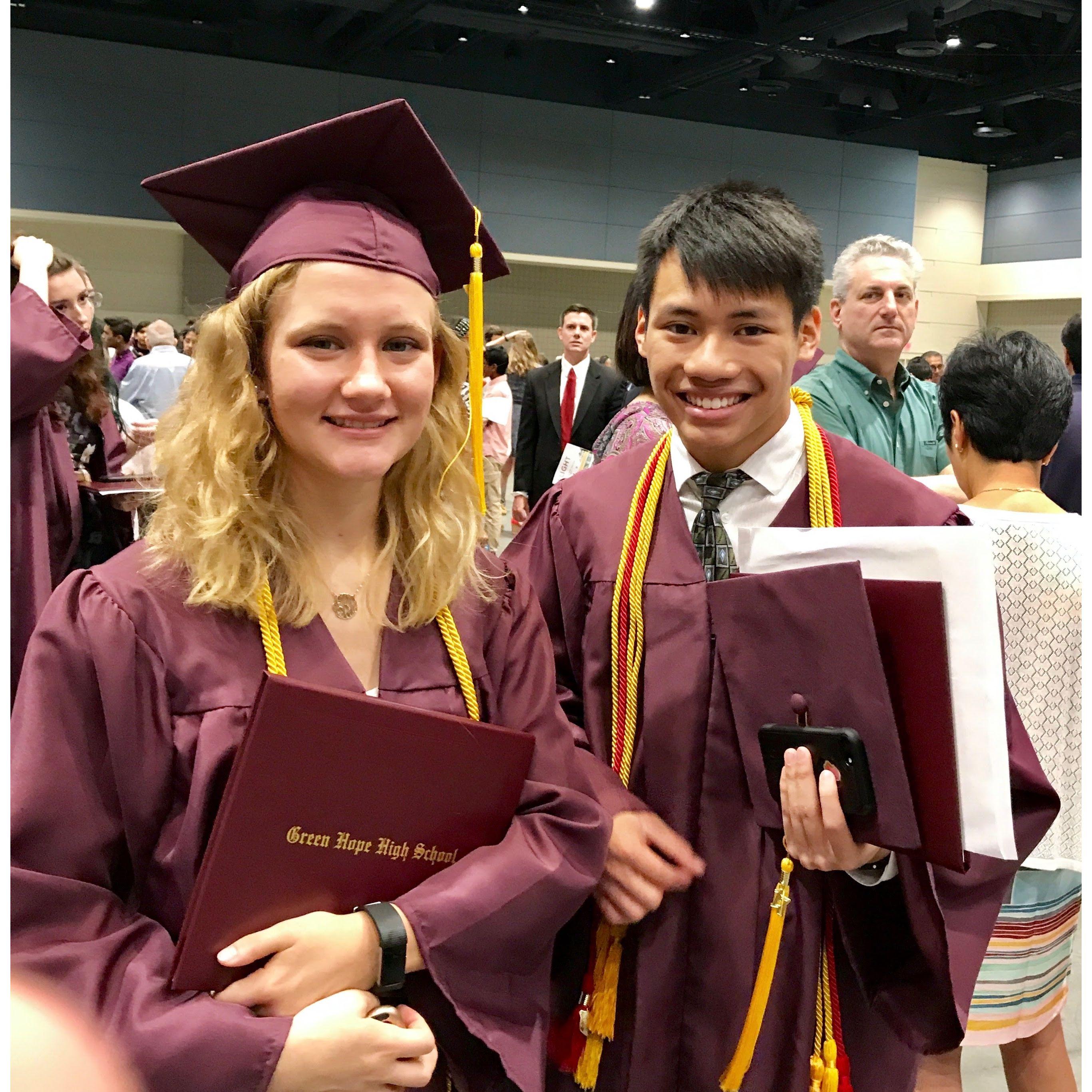 High school graduation, Go Falcons!