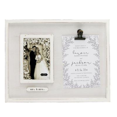 Mud Pie® Invitation Clip 4-Inch x 6-Inch Picture Frame