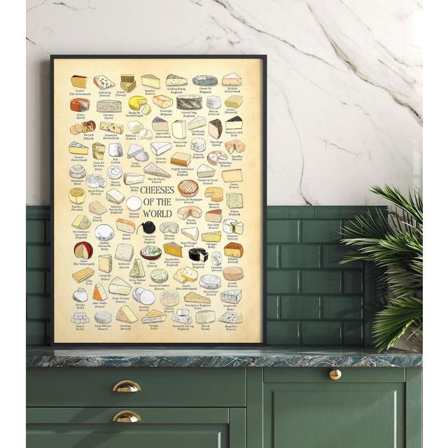 CHEESE poster, Cheese Art, cheese Lover Gift, Gift for a Foodie, Kitchen Wall Art