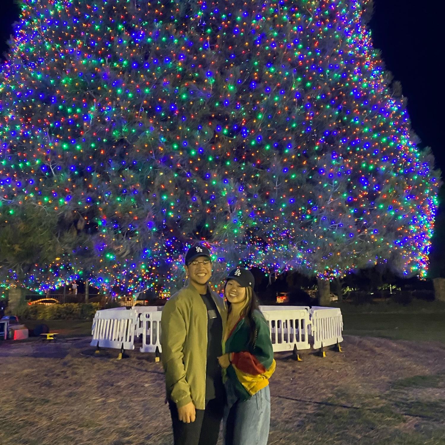 11.30.21, the same christmas tree lighting event where andrew found out that I like him 2 years ago