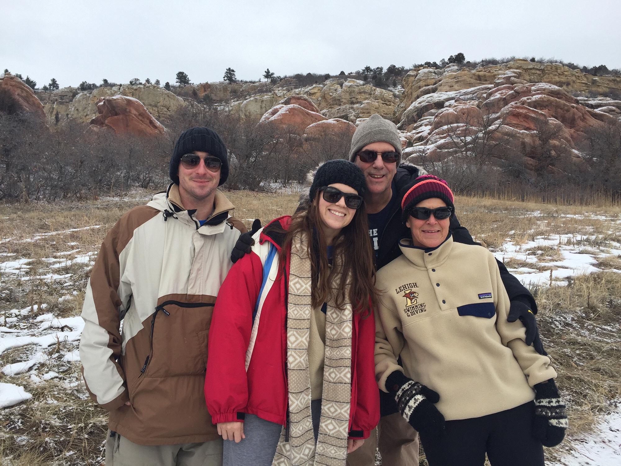 Sean’s first visit to Colorado- snowshoeing on Christmas Day!