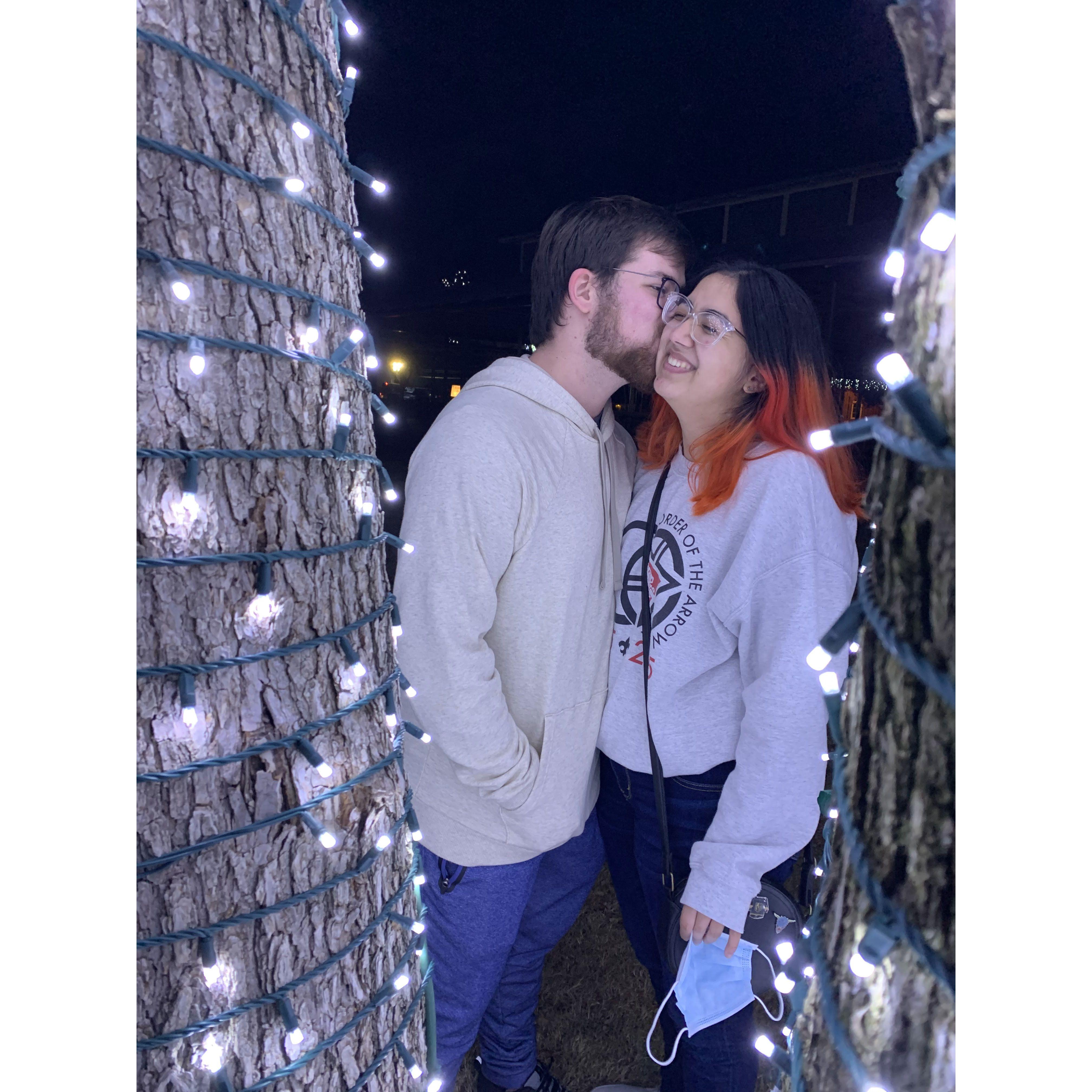 First photos together - taken by Kennedy's friend Liz
