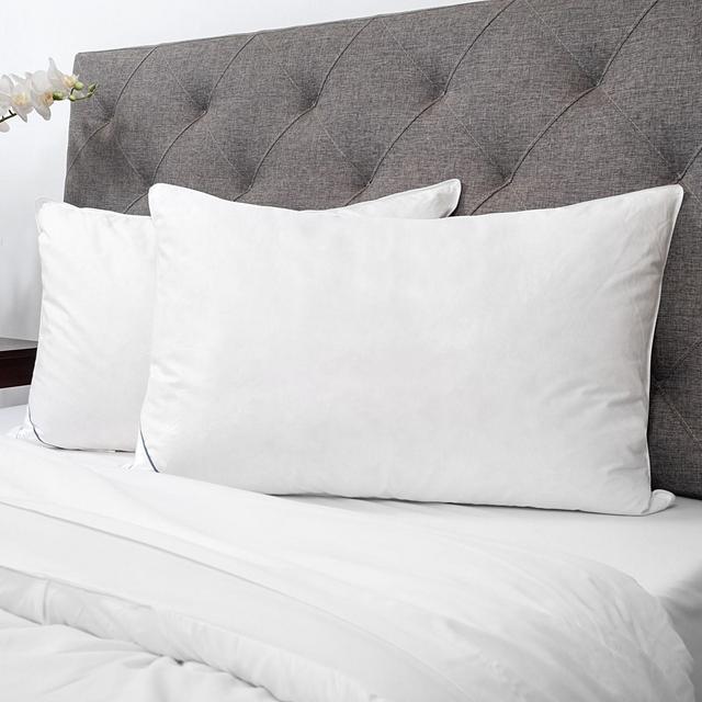 Bed Pillows for Sleeping Down and Feather 100% Premium Bed Pillow 2 Pack, King