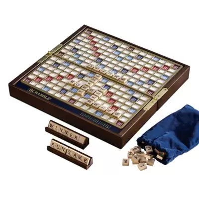 Scrabble Deluxe Travel Board Game