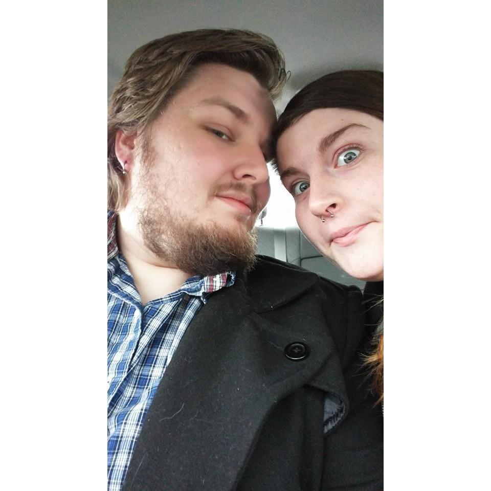 We went and got holes in our faces together