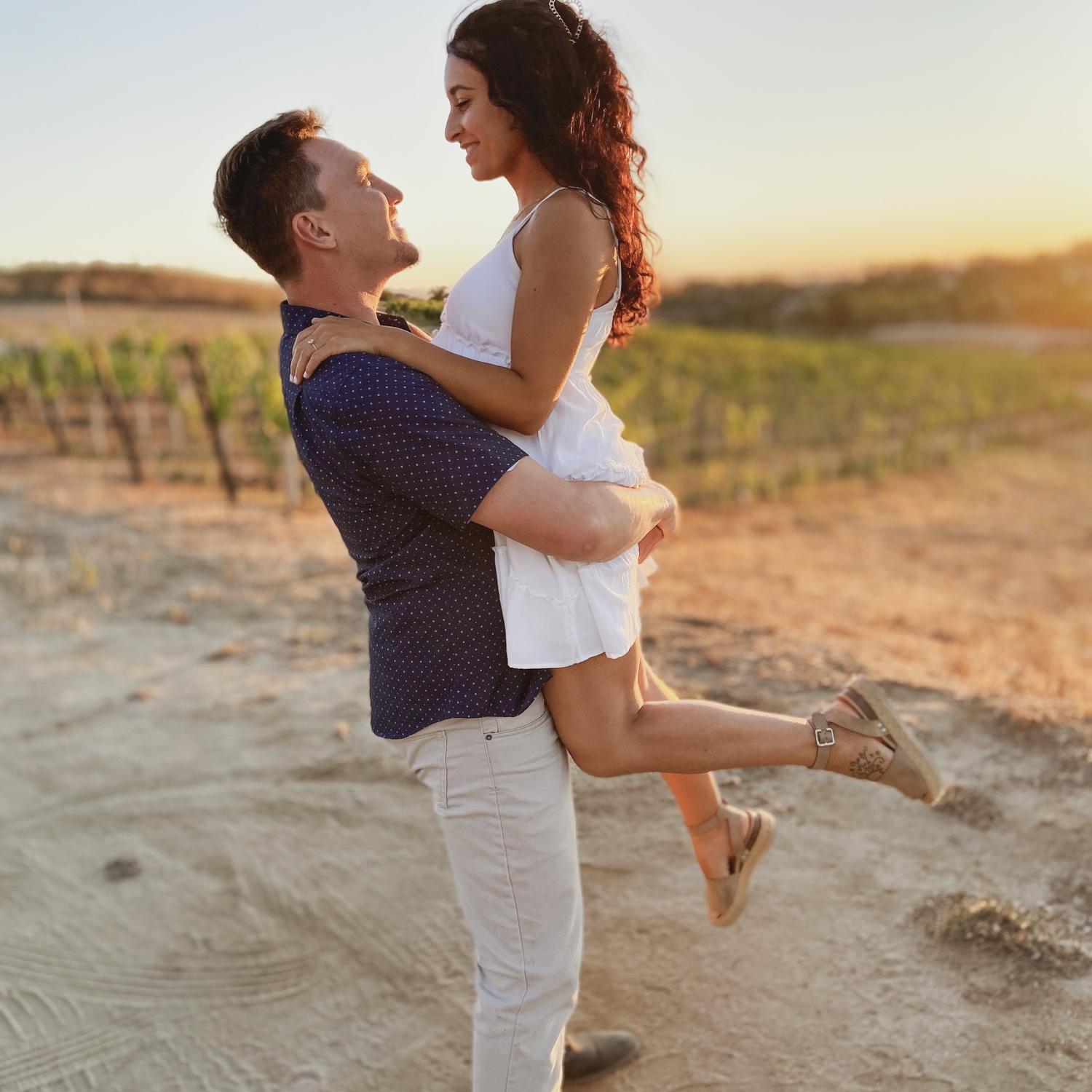 We took our own engagement photos on an IPhone and a tripod! Very cutesy, very mindful, very demure 🤣