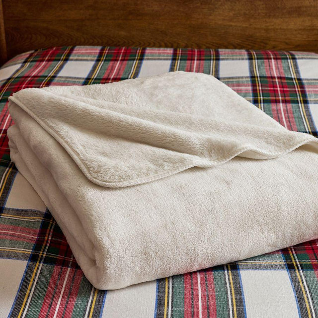Cloud Plush Blanket, Ivory, One Size