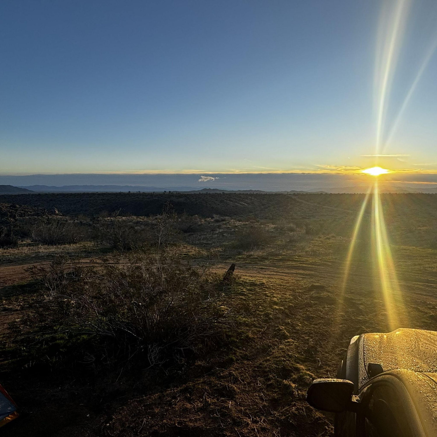 Camping outside Joshua Tree National Park