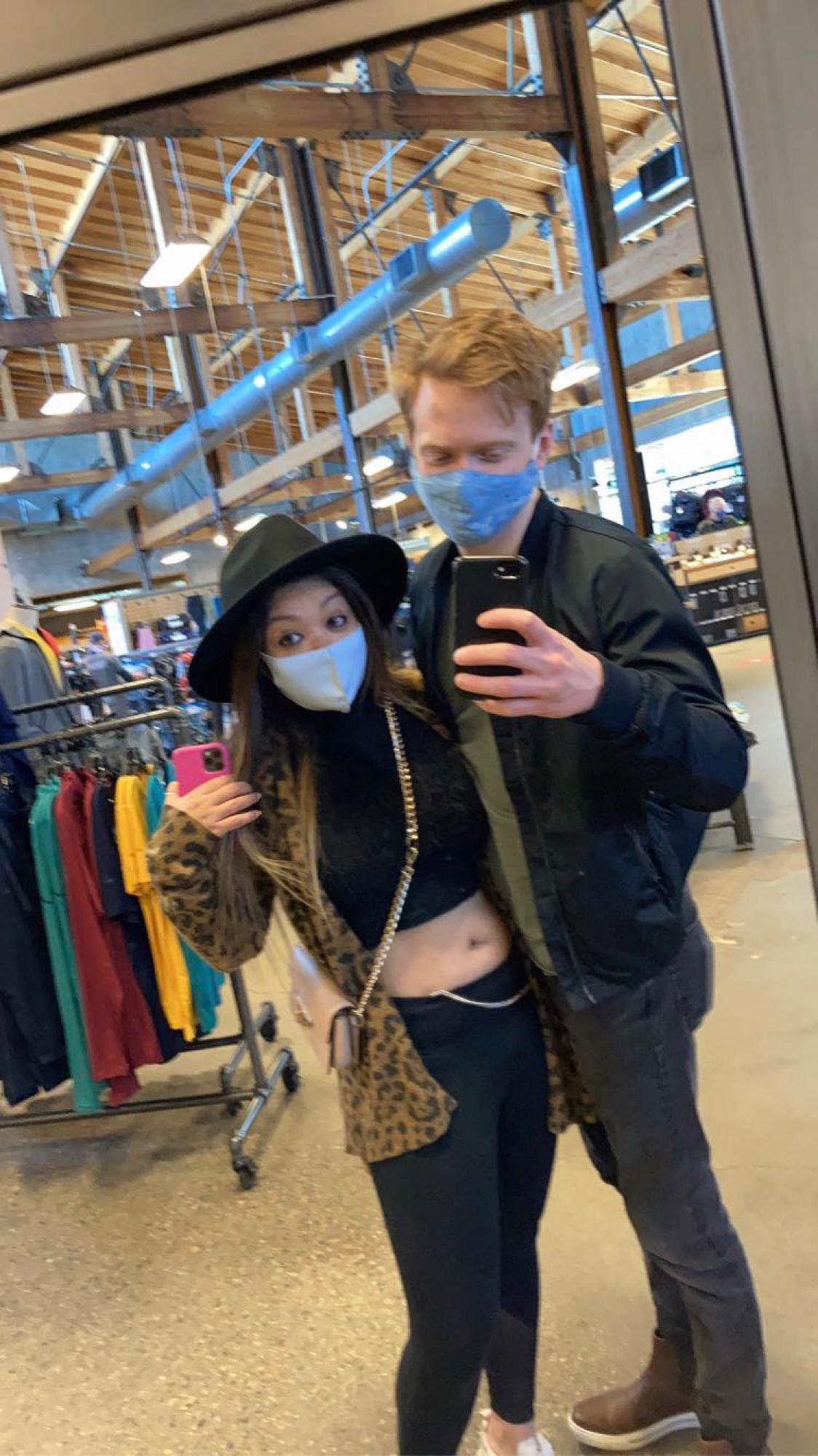 One with that mask, we met during pandemic