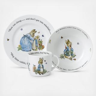 Peter Rabbit 3-Piece Set, Service for 1