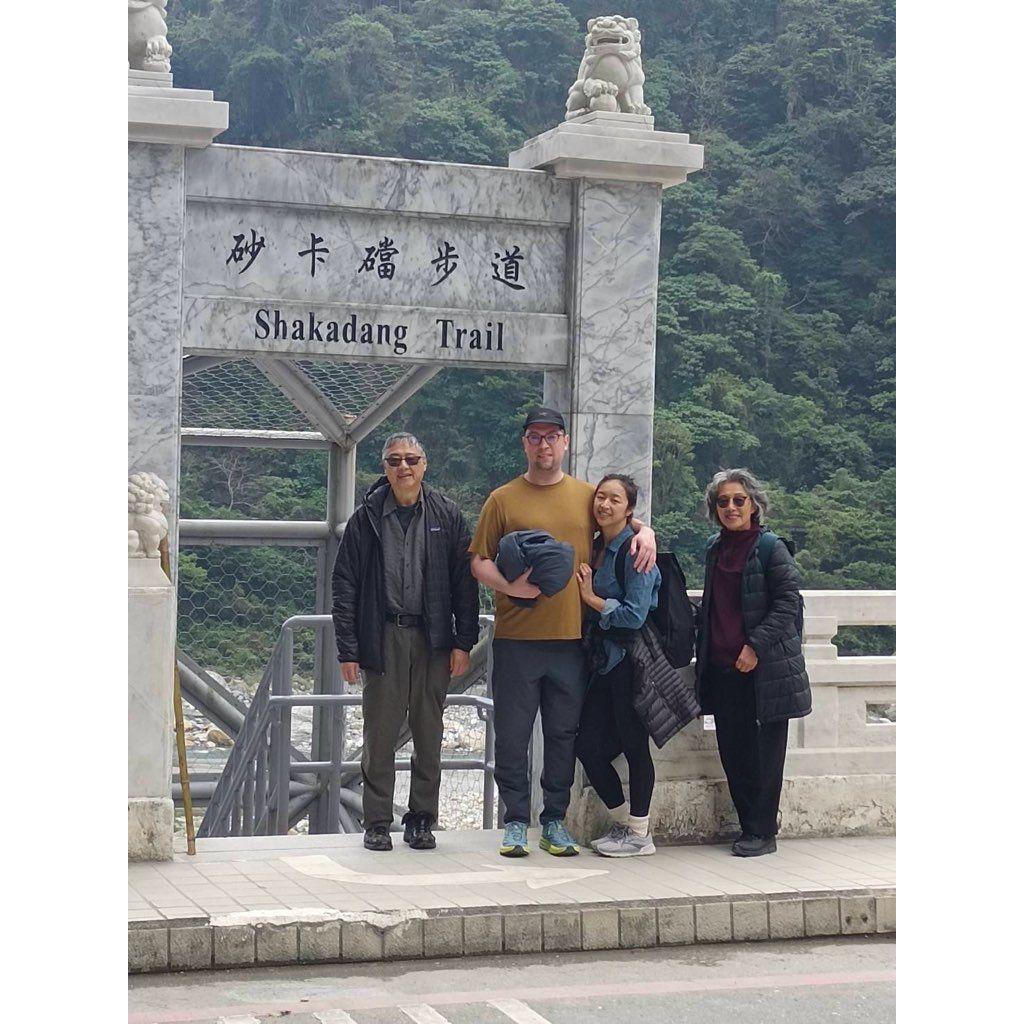 Taroko Gorge with Cat's parents