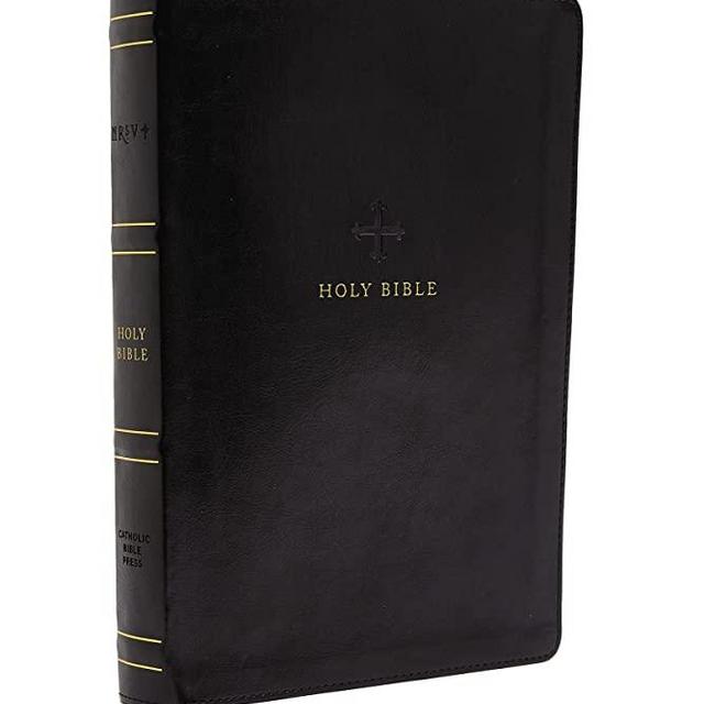NRSV, Catholic Bible, Standard Large Print, Leathersoft, Black, Comfort Print: Holy Bible