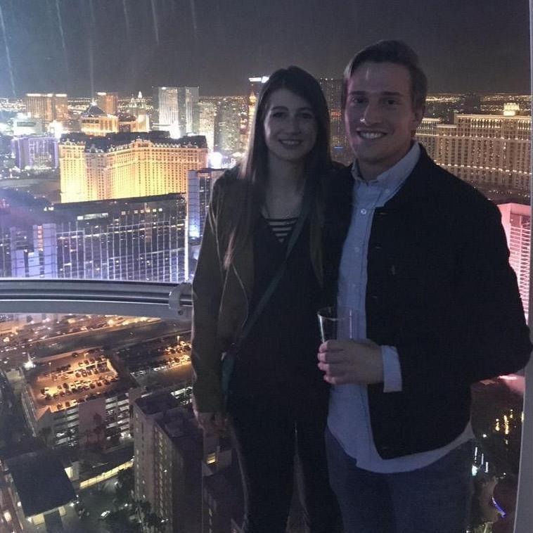 One of our first dates on the High Roller in Last Vegas