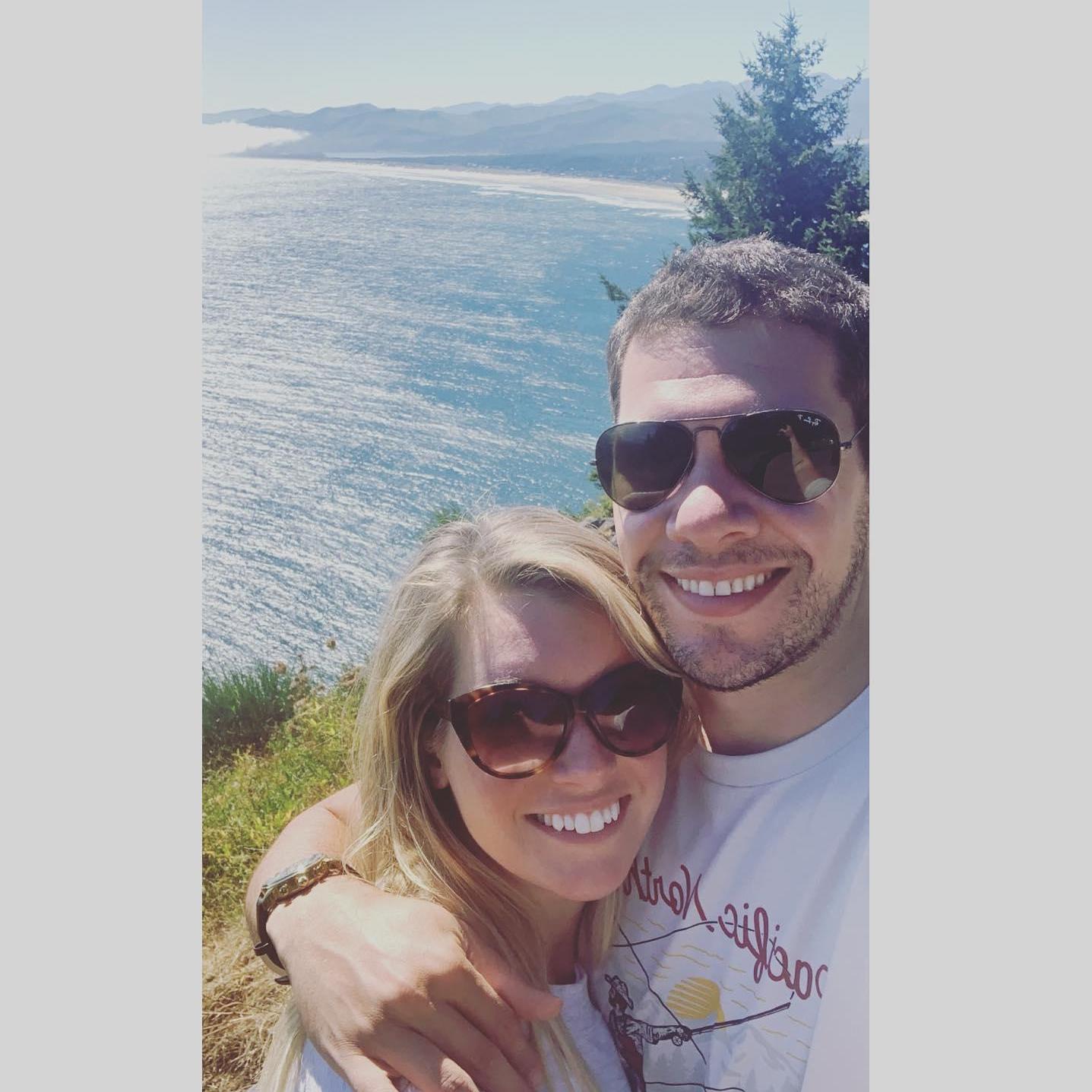 On the Oregon Coast the weekend of our original wedding day (September 2020)