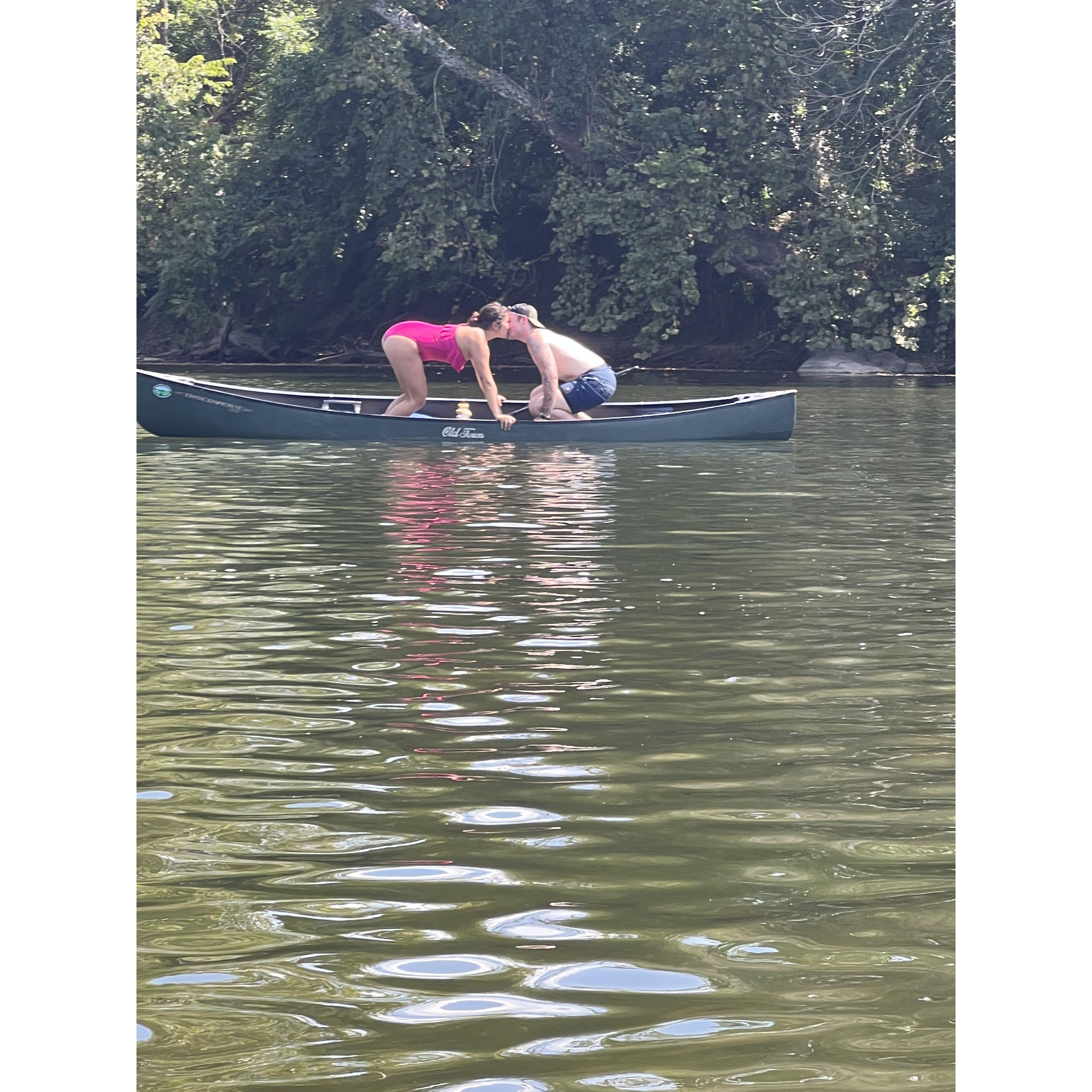 Canoe kisses!