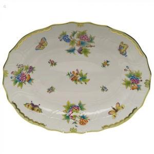 Queen Victoria Green Platter