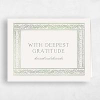 Beige Wedding Thank You - Viridian Landscape