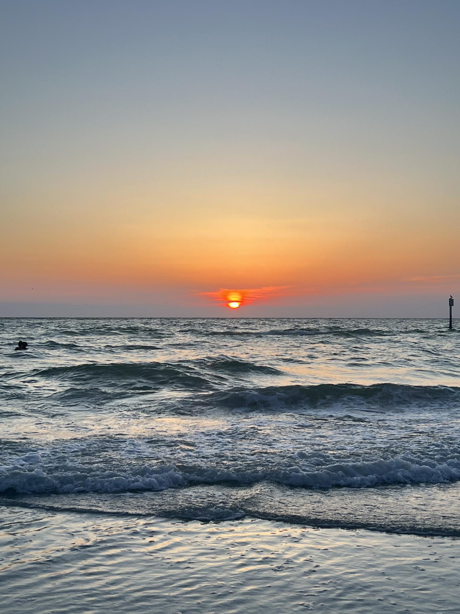 The sunset from the night that Holden proposed
