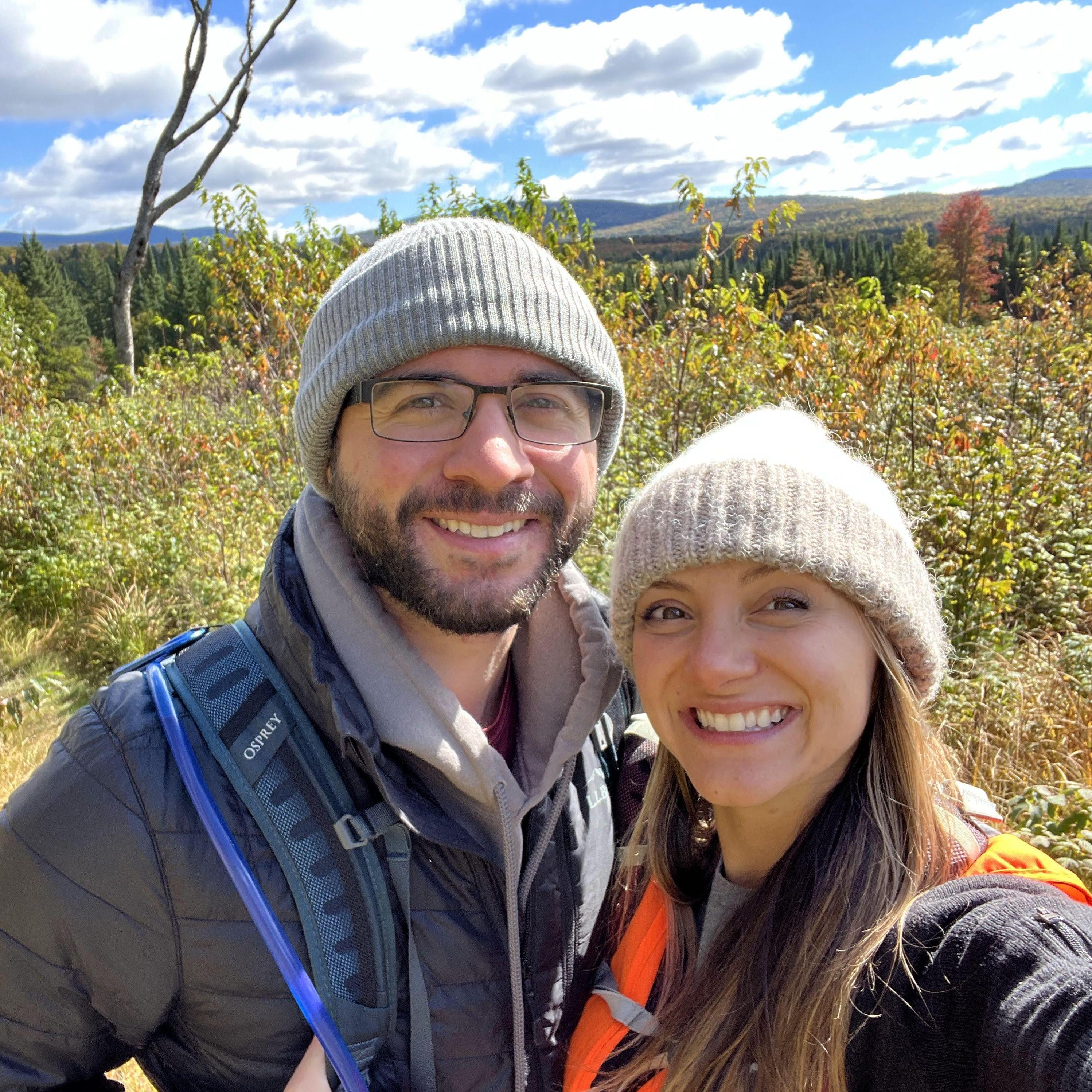 Our first getaway/first hike together in Pittsburgh, NH!