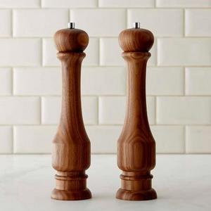 Williams Sonoma Traditional Walnut Wood Salt and Pepper Mill, Set of 2, 12"