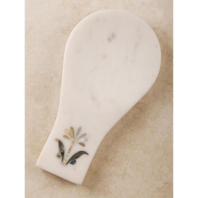 Jaipore Marble Spoon Rest - Small