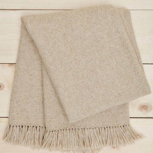 Alpaca Basketweave Throw