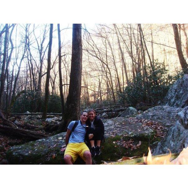 Hiking in the mountains near Virginia Tech, 2009.