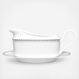 City Dawn Gravy Boat with Tray