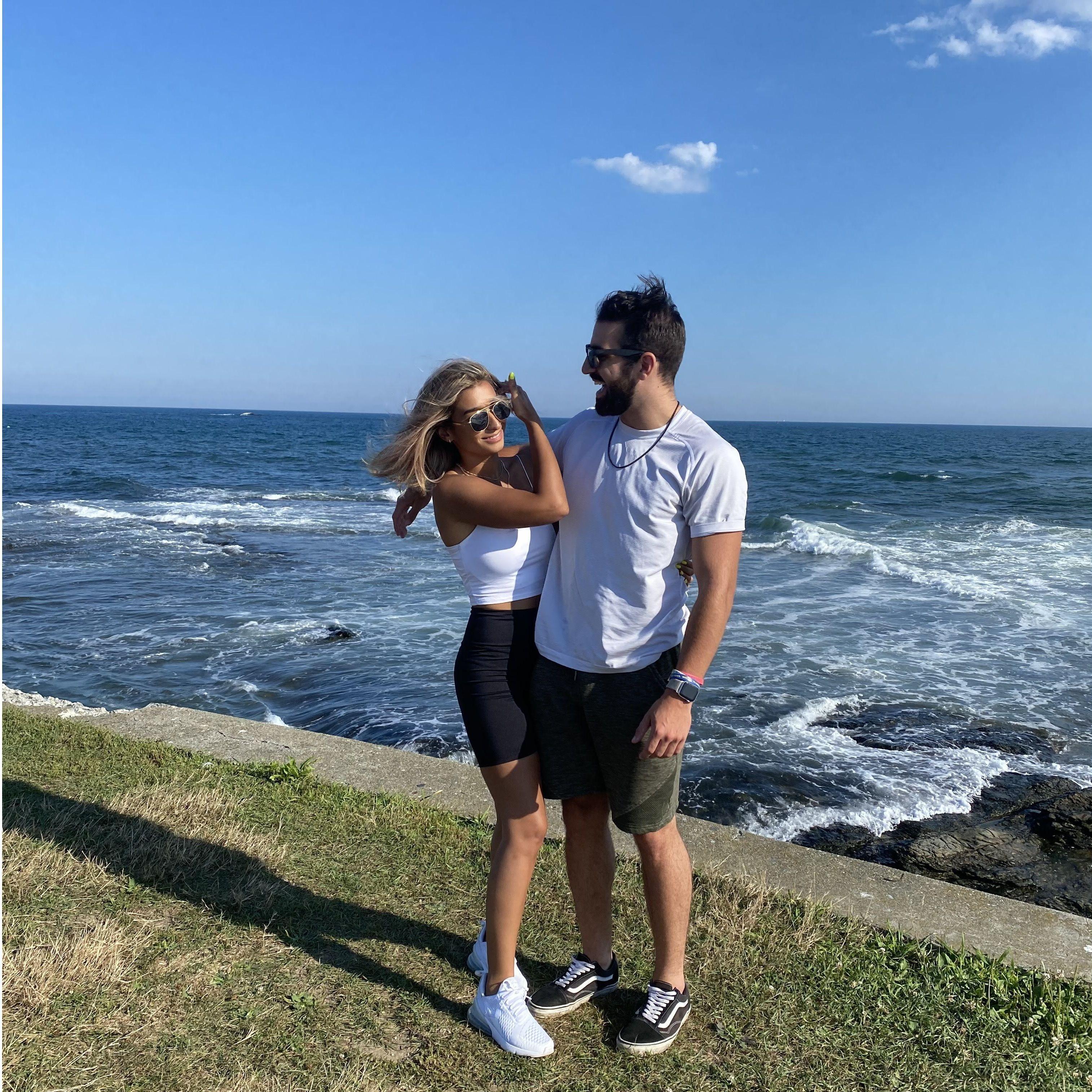 Our first photo together (later where he proposed)