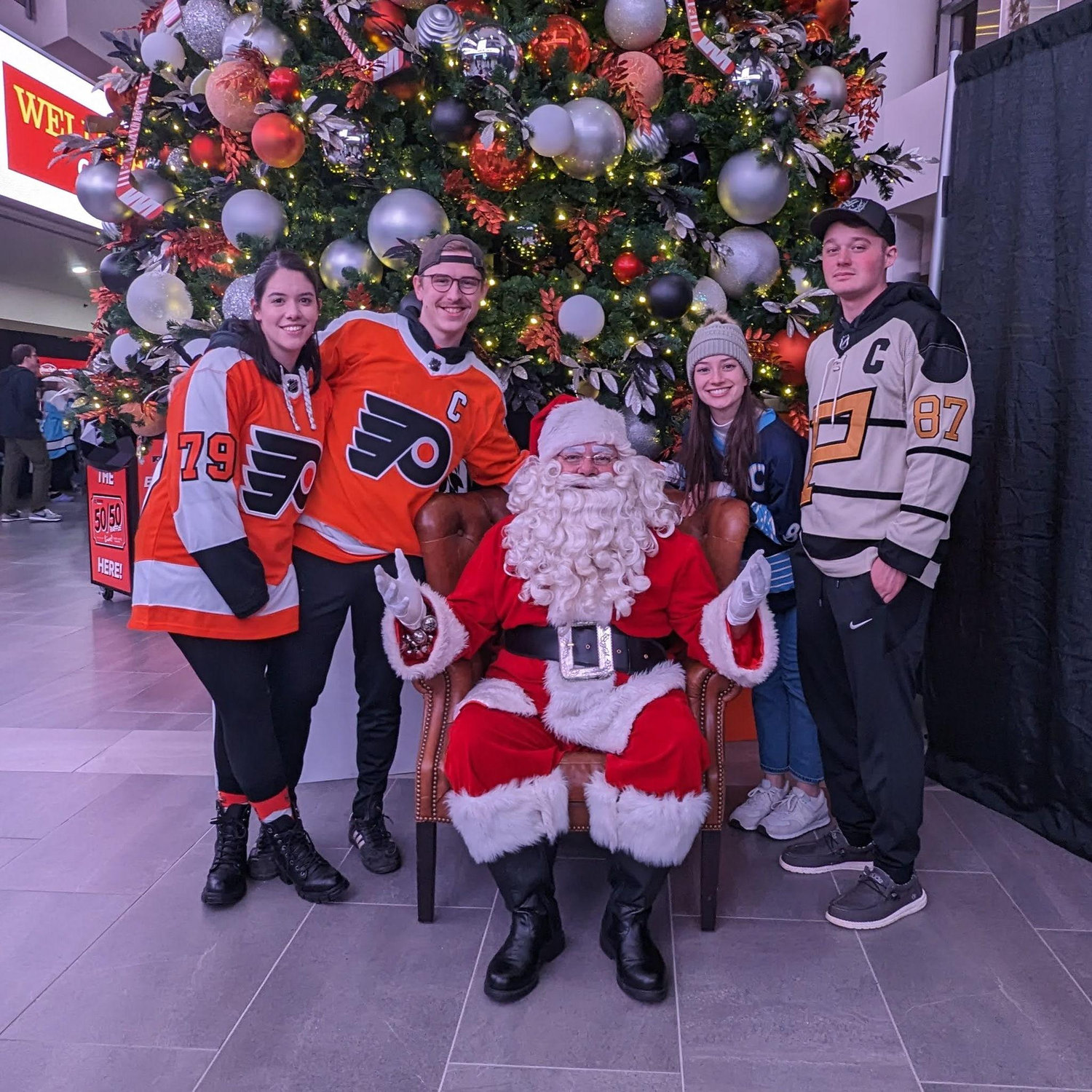 December 2023 - Christmas Flyers game vs. Pens (we won)