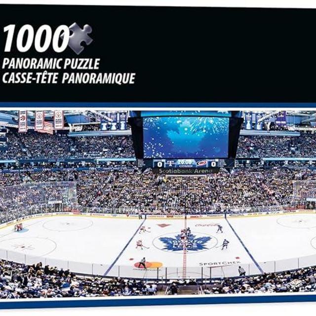 Masterpieces 1000 Piece Sports Jigsaw Puzzle - NHL Toronto Maple Leafs Center View Panoramic - 13"x39"