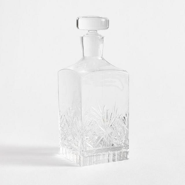 Antique Cut Decanter - Clear