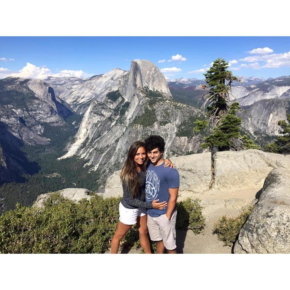 1-year Anniversary at Glacier Point in 2015. Yosemite, California