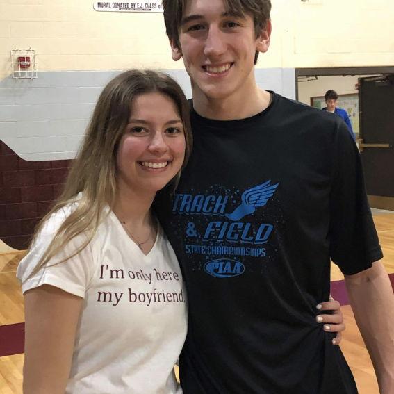 Always supporting each other at basketball games