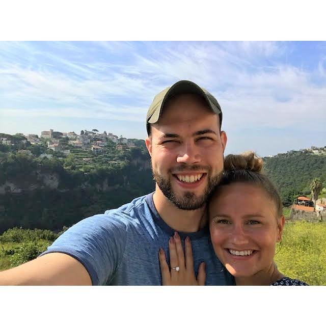 He proposed on the Amalfi Coast in Italy!