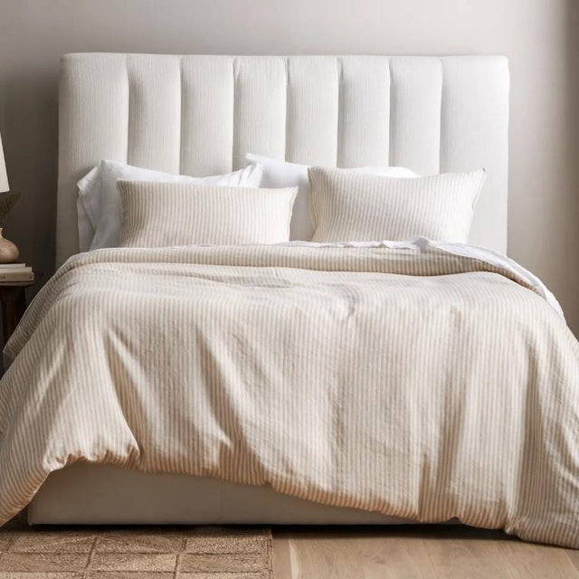 European Linen Stripe Duvet Cover | Quince