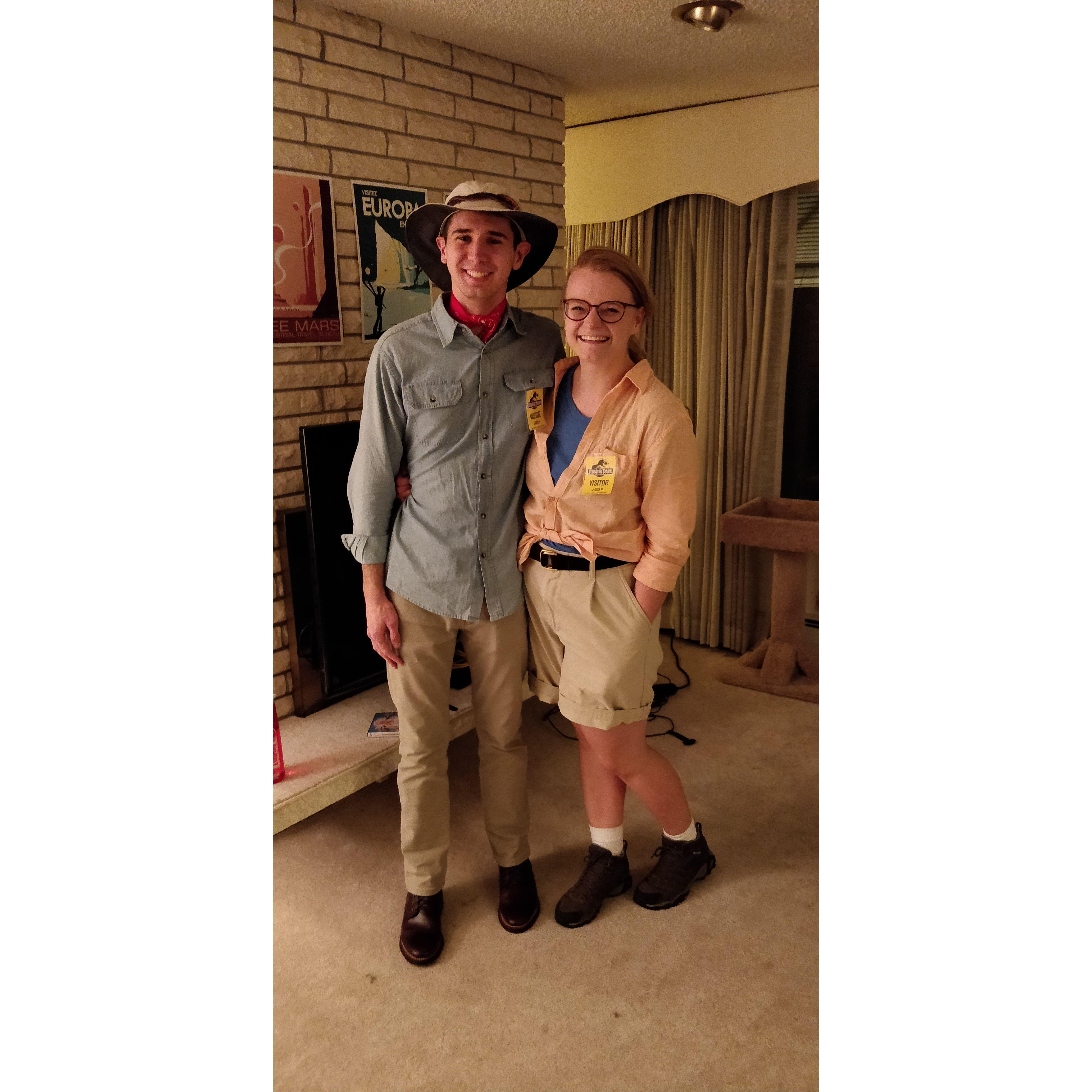 Our first (and best) couple's costume from Ryan's favorite movie!