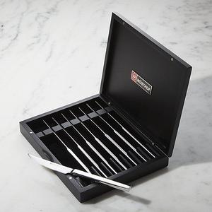 Wüsthof - Wusthof ® Set of 8 Stainless Steel Steak Knives in Black Box