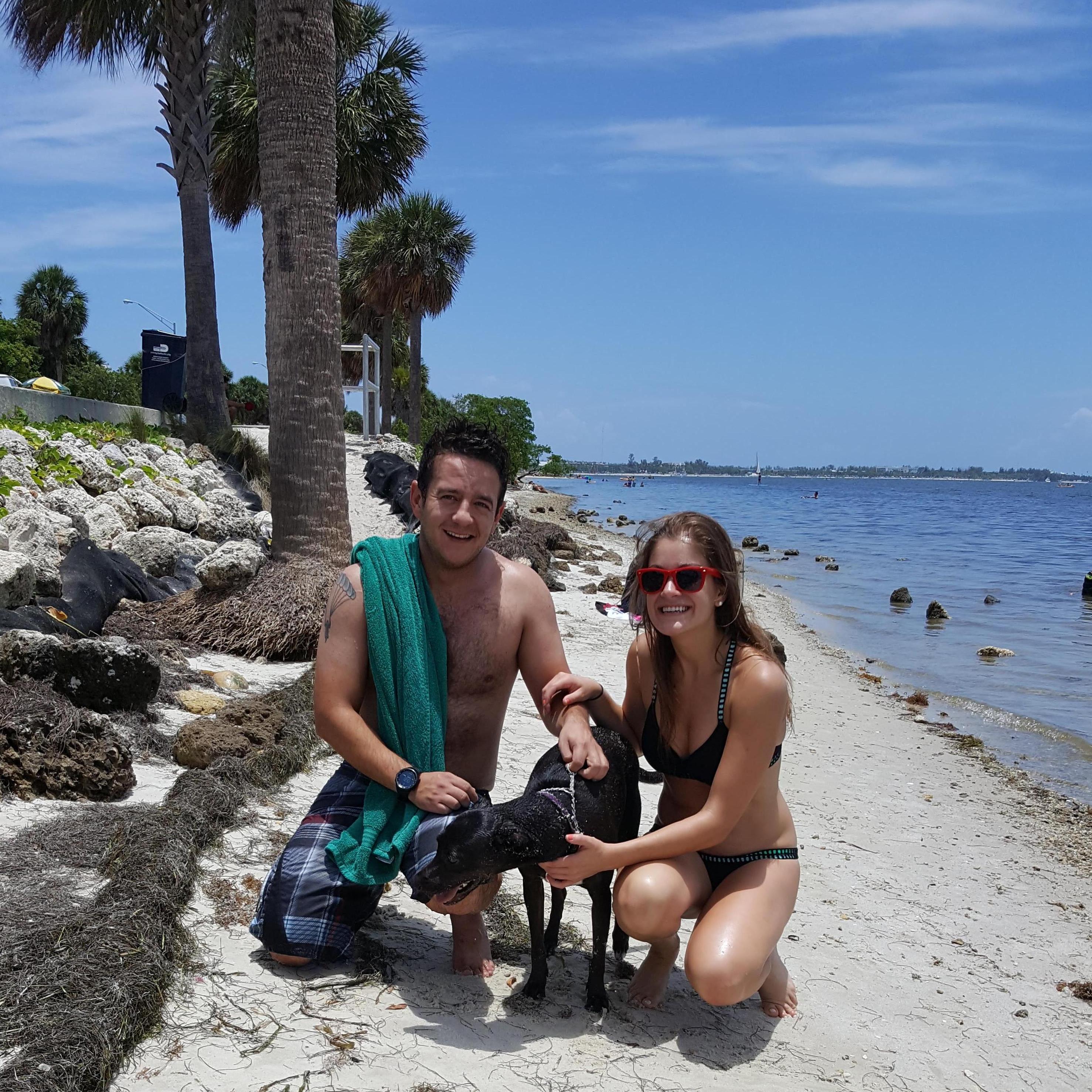 Family beach day in 2017