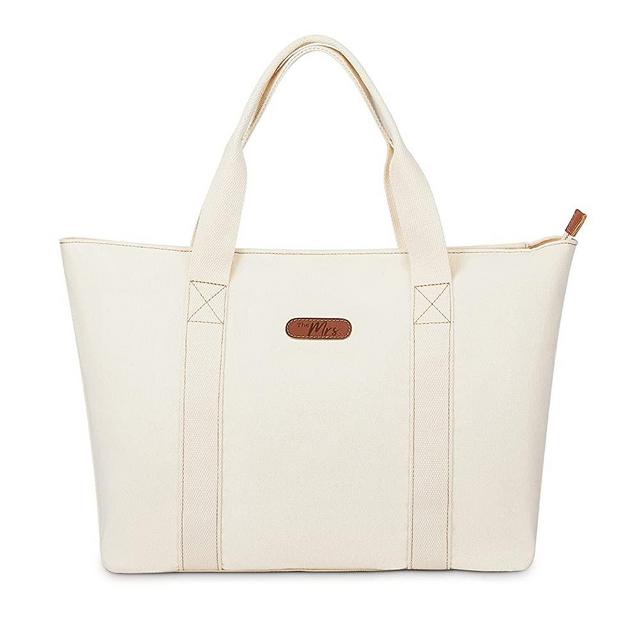 AW BRIDAL Bride Bag Canvas Tote Beach Bag With Zipper for Bridal Shower Gift Bride to be Gifts Bachelorette Gifts