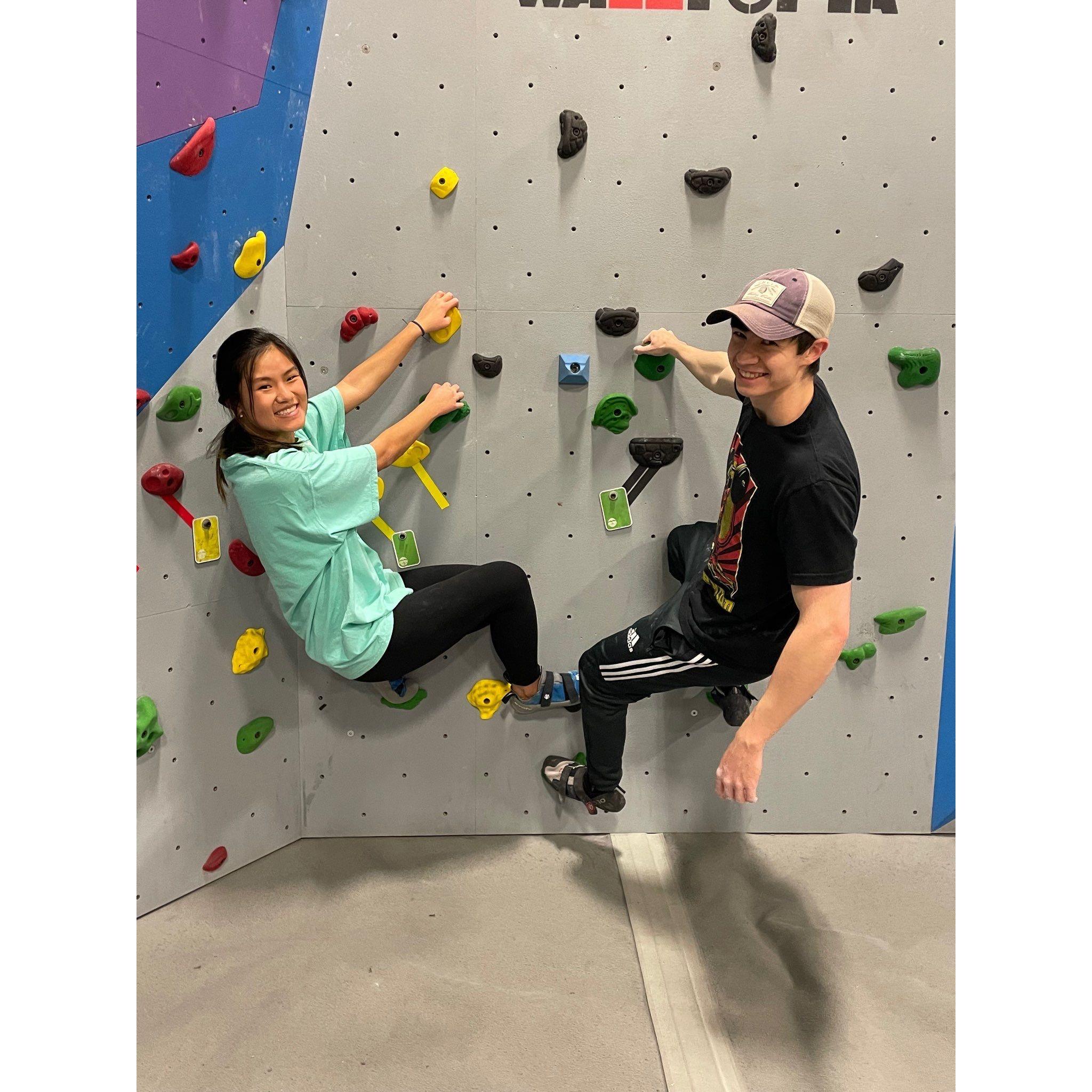 Spring 2022: Our early relationship was filled with study dates, fun outings, and getting to know each other!