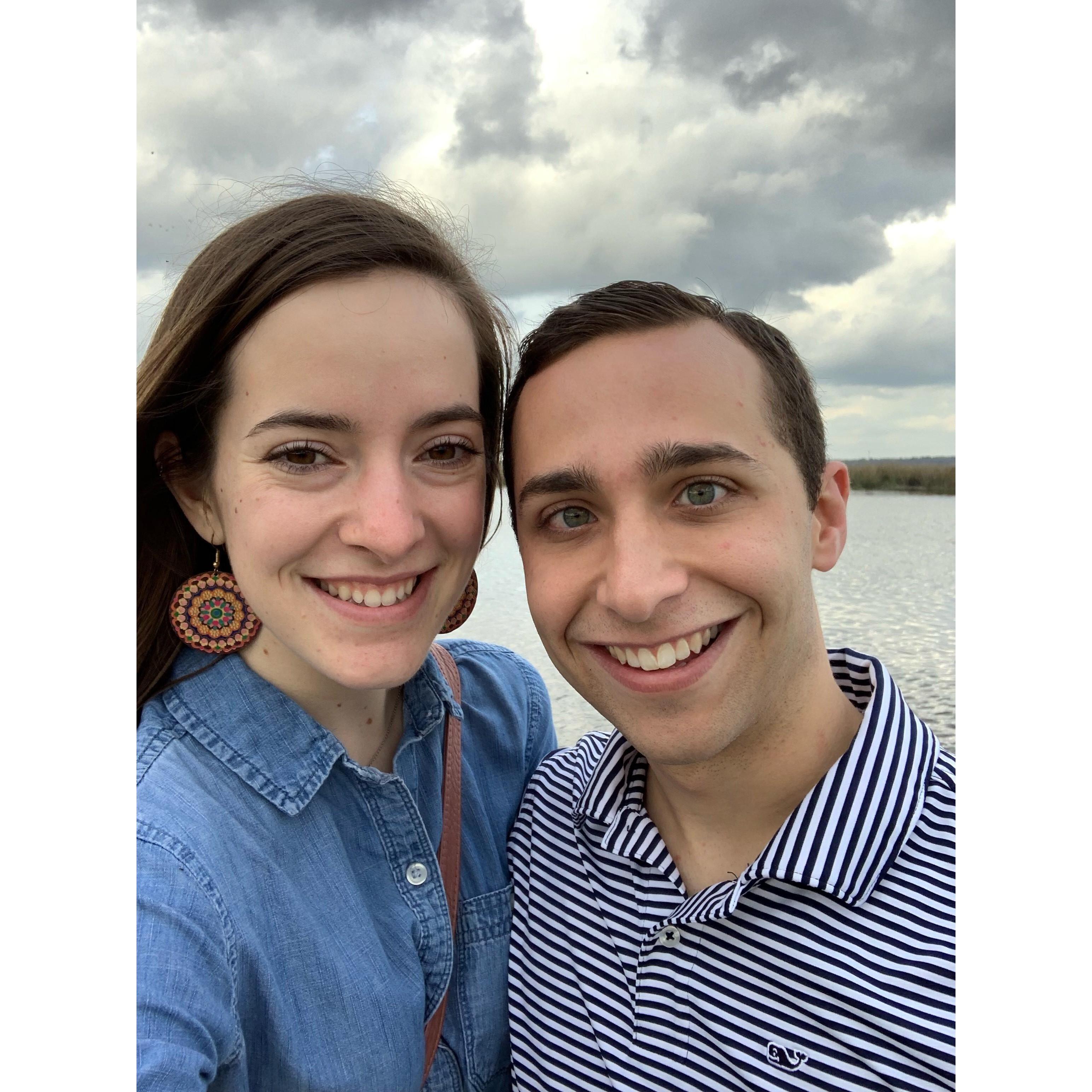 Our first time at Grove Point together, now we can't wait to say "I Do" there!