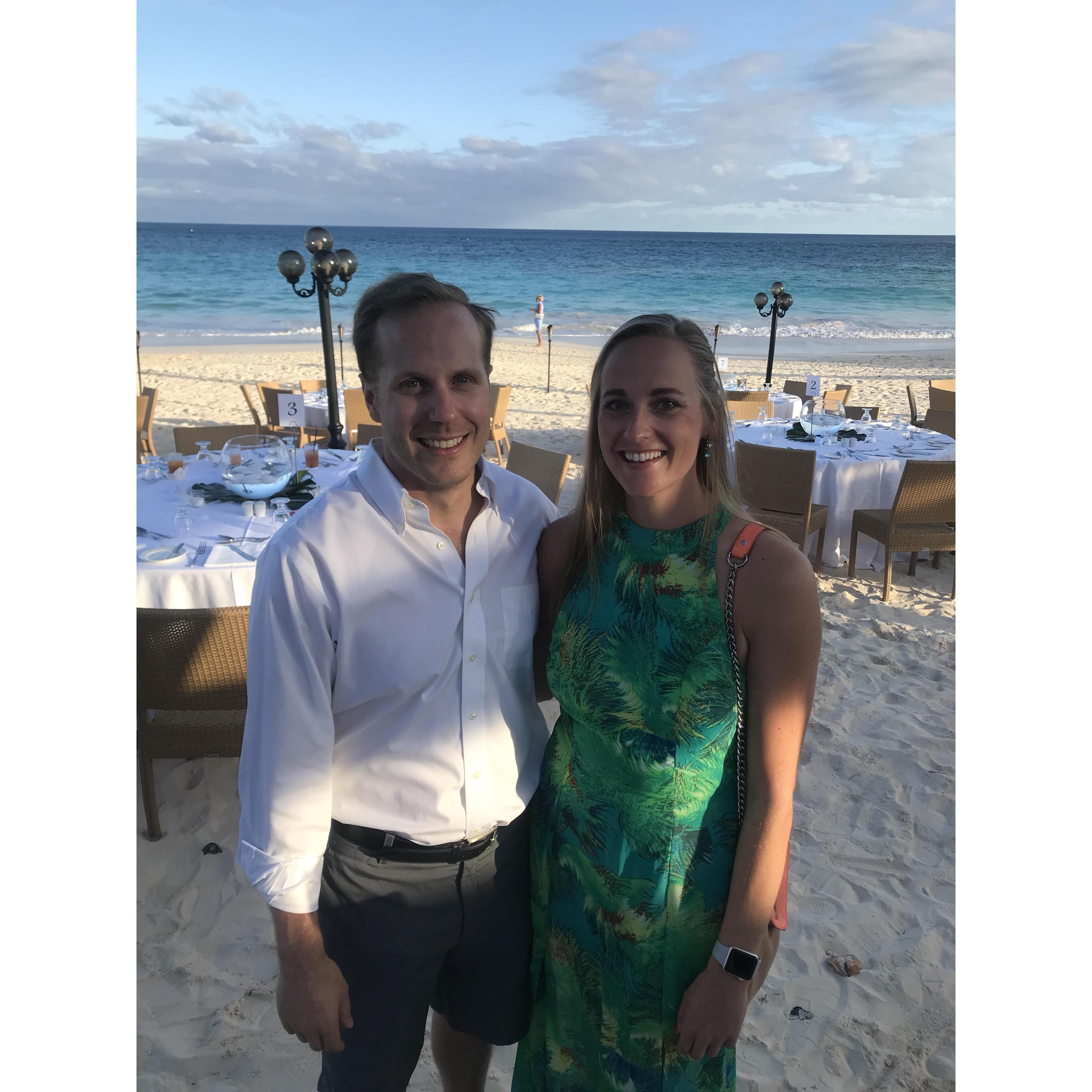 Carter and Taylor Birds Luau rehearsal dinner- Coral Beach, Bermuda