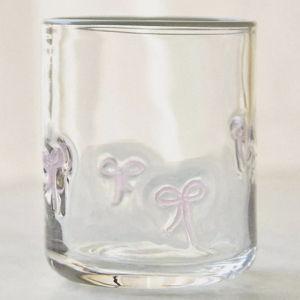 Icon Juice Glass Pink Bow